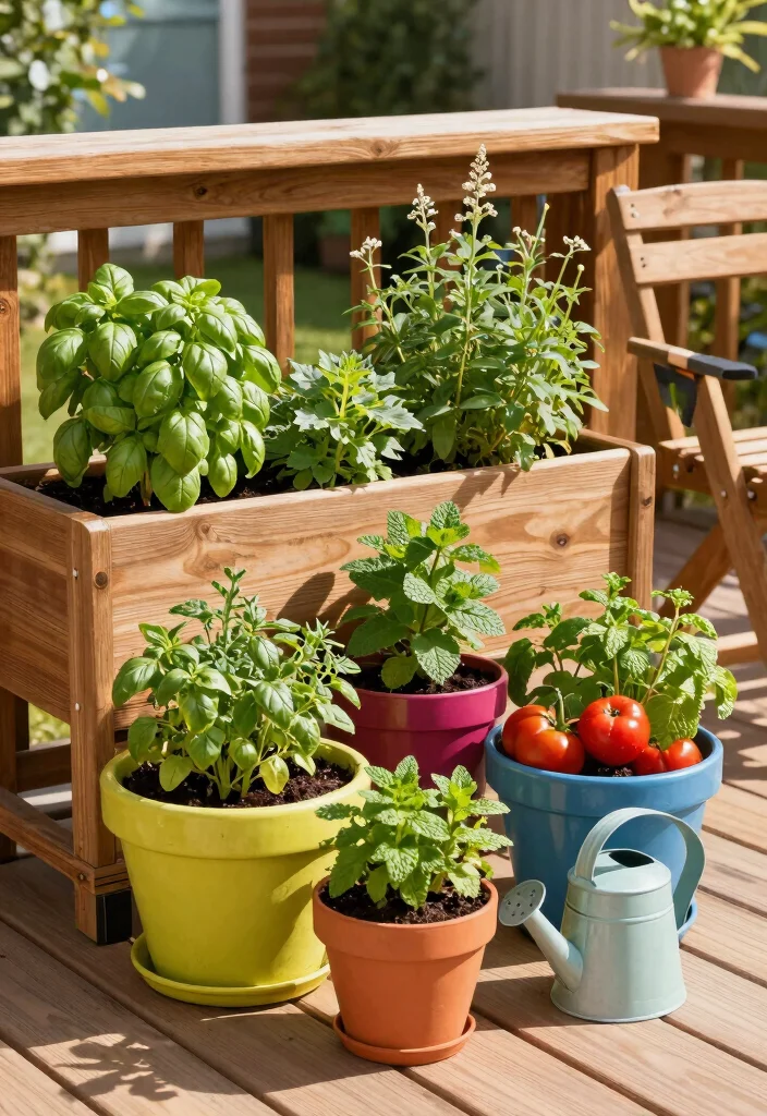 18 Deck Ideas to Transform Your Bare Outdoor Space - 2. Edible Gardens 1