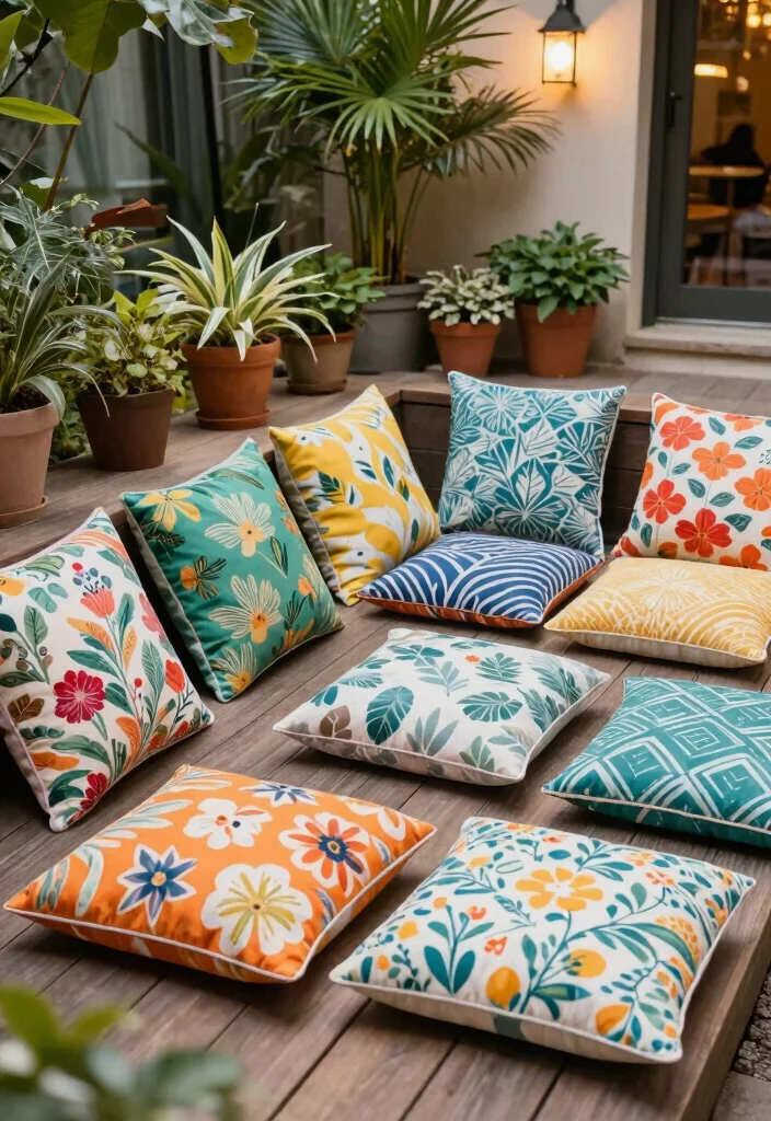 18 Deck Ideas to Transform Your Bare Outdoor Space - 8. Eco-Friendly Outdoor Cushions 1