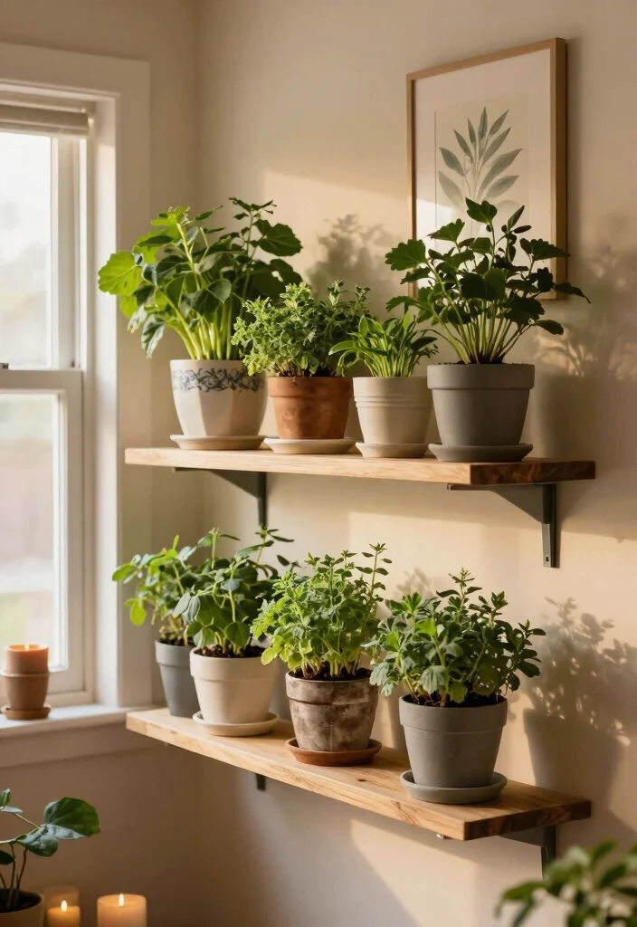 18 Herb Gardens for Tiny Apartment Balconies - 6. Indoor Herb Shelves 1