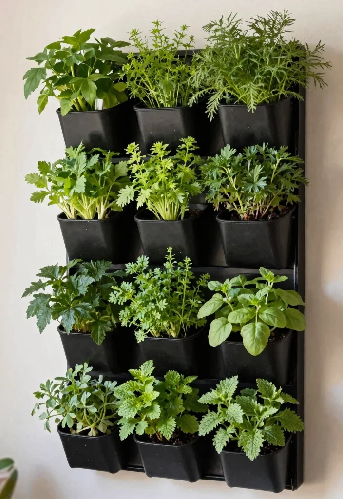 18 Herb Gardens for Tiny Apartment Balconies - 8. Vertical Garden Kits 1