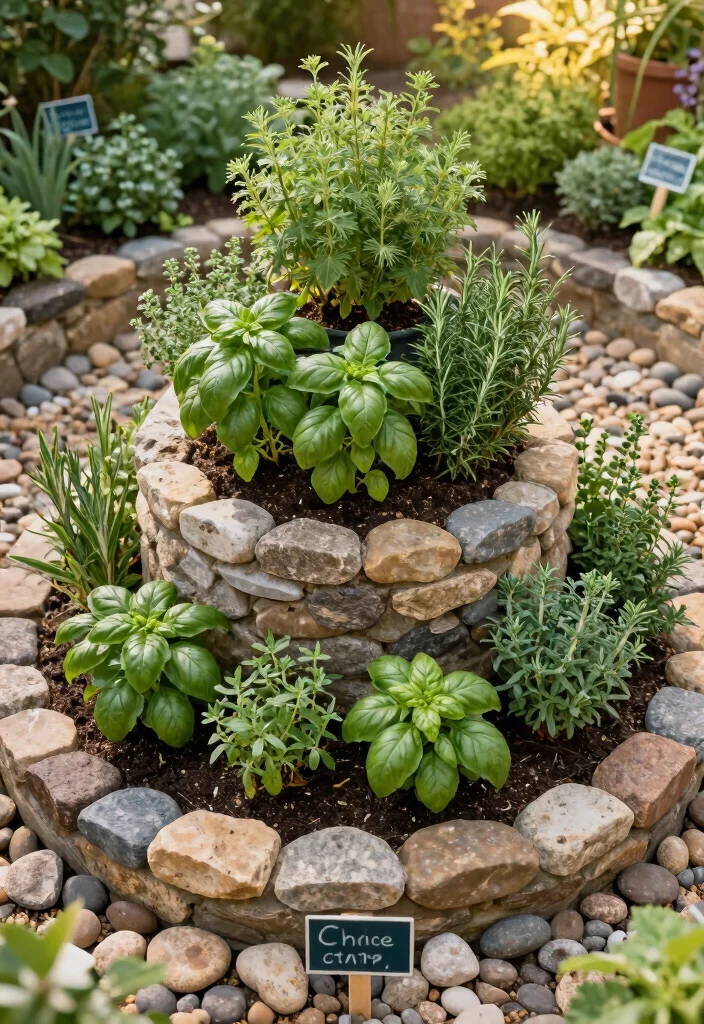 18 Herb Gardens for Tiny Apartment Balconies - 9. Herb Spiral Garden 1