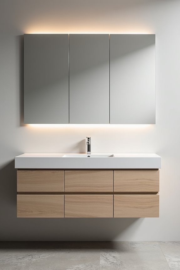 21 inch vanity depth optimizes space