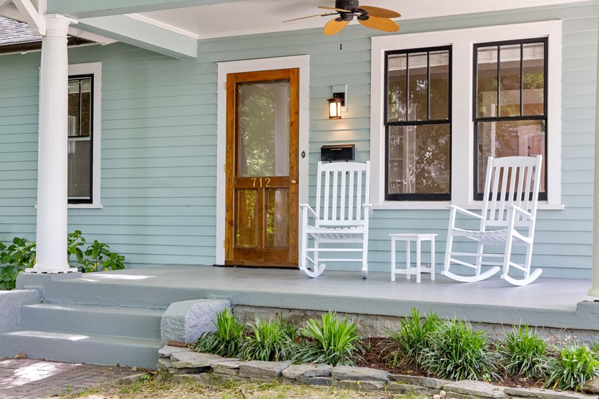 a frame with porch perfection