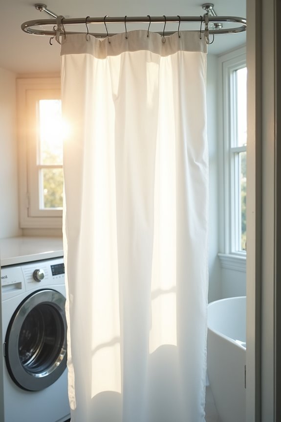air dry shower curtain properly