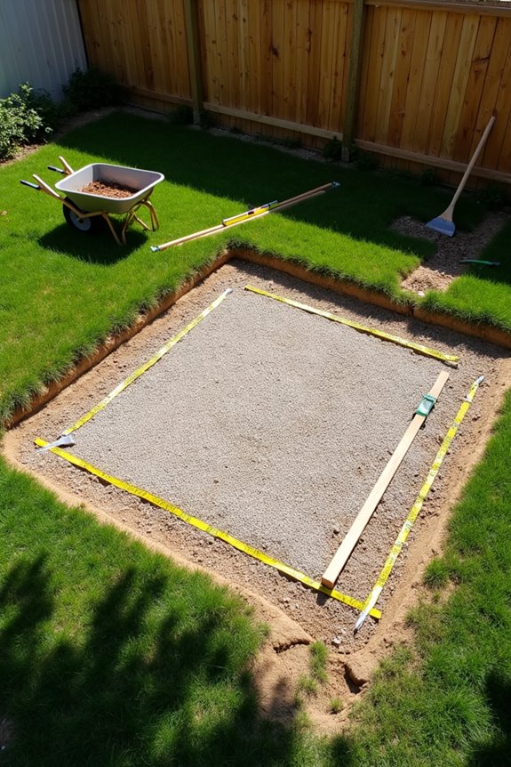 assess site plan drainage level ground