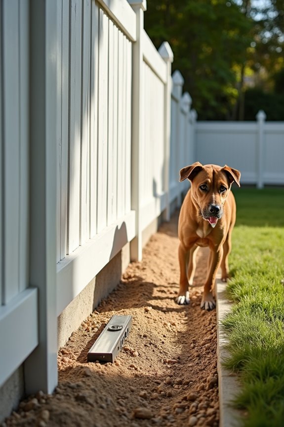 bury fence with l shaped footer