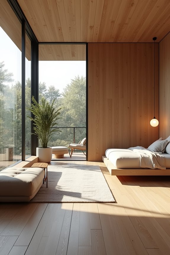 central hub links living and sleeping zones