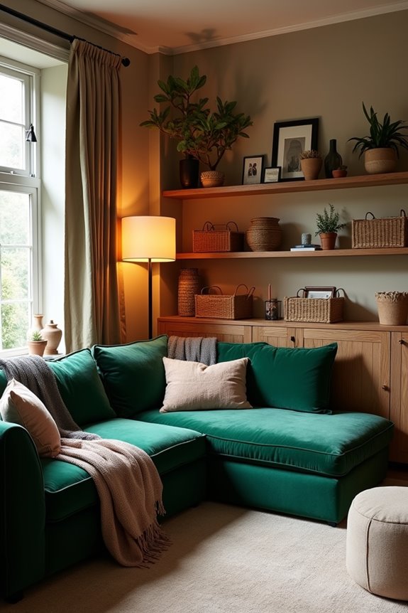 corner reading nook anchors space