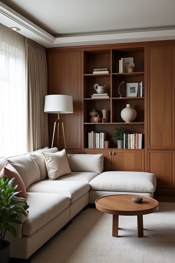 corner storage boosts organized display