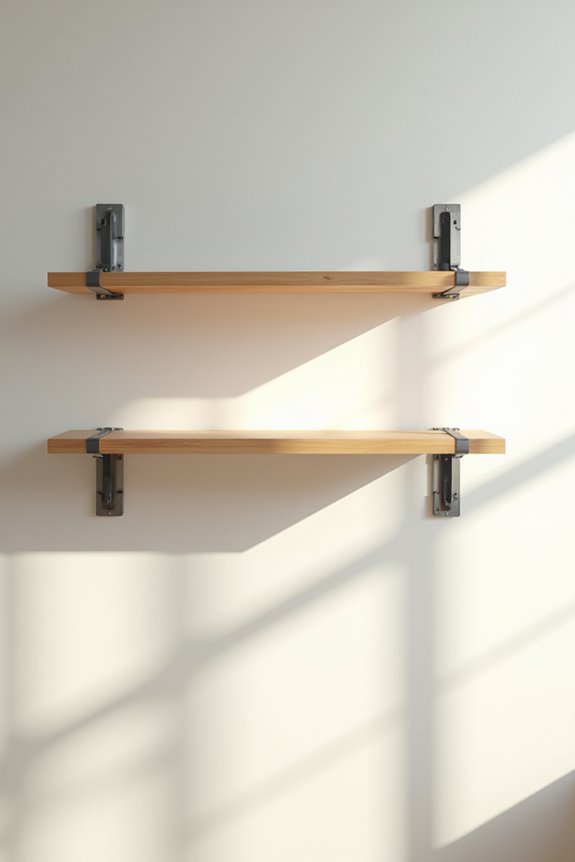 damage free wall shelving with command strips