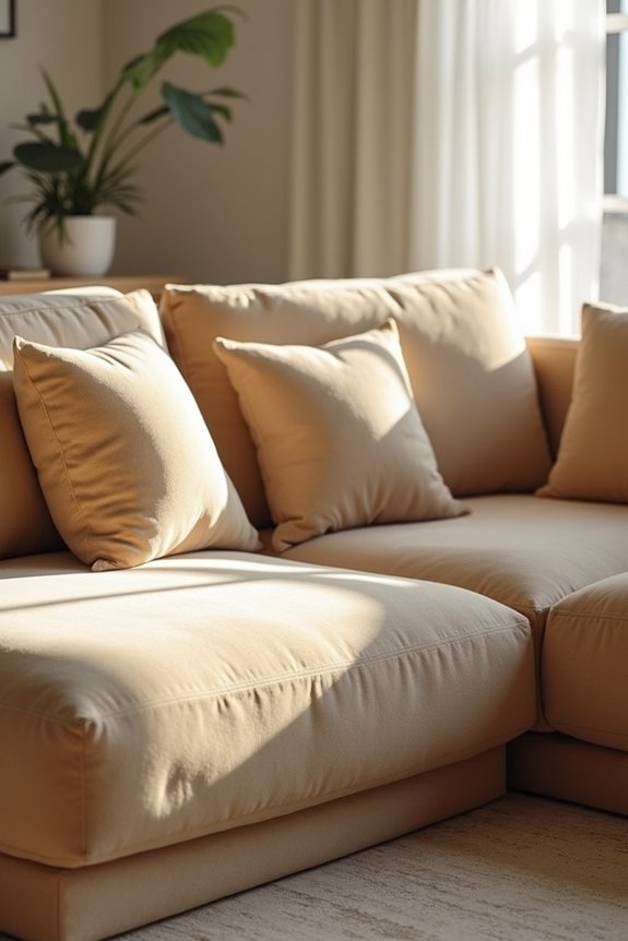 deep seating enhances lounging depth and support