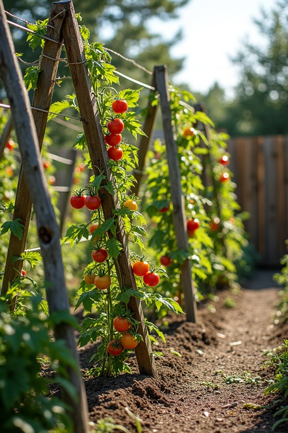 diy a frame tomato trellis cost time durability