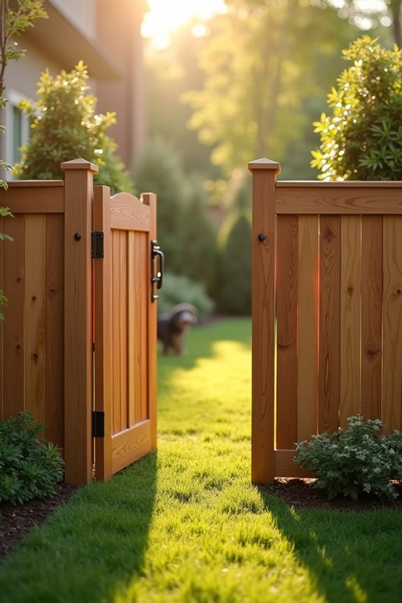 dual gates for secure accessible yard