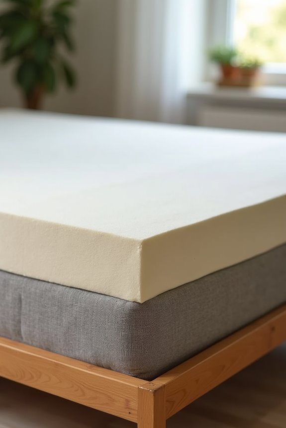 foam mattress on springs unsupported