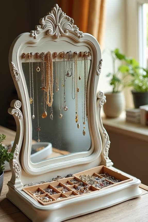 jewelry storage with hooks