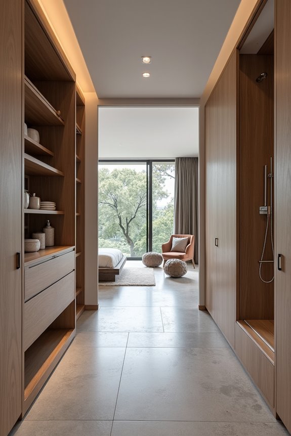 master suite bath and closet placement