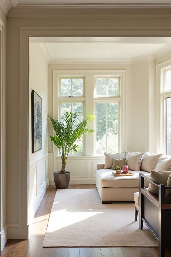 match wall sheen with trim