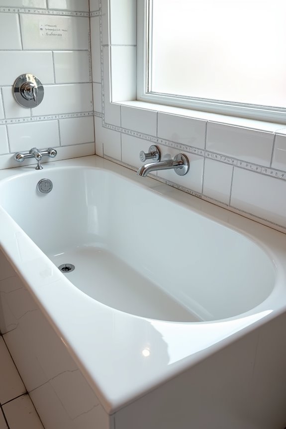 measure for tub install clearance rough in