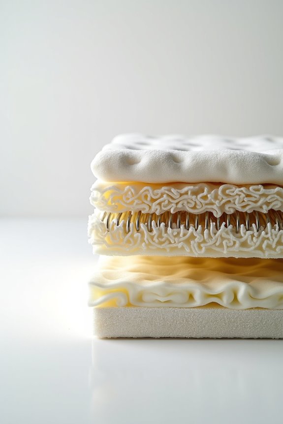 memory foam coils and latex weights