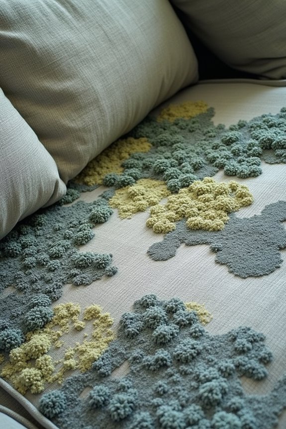 mold color indicates moisture level