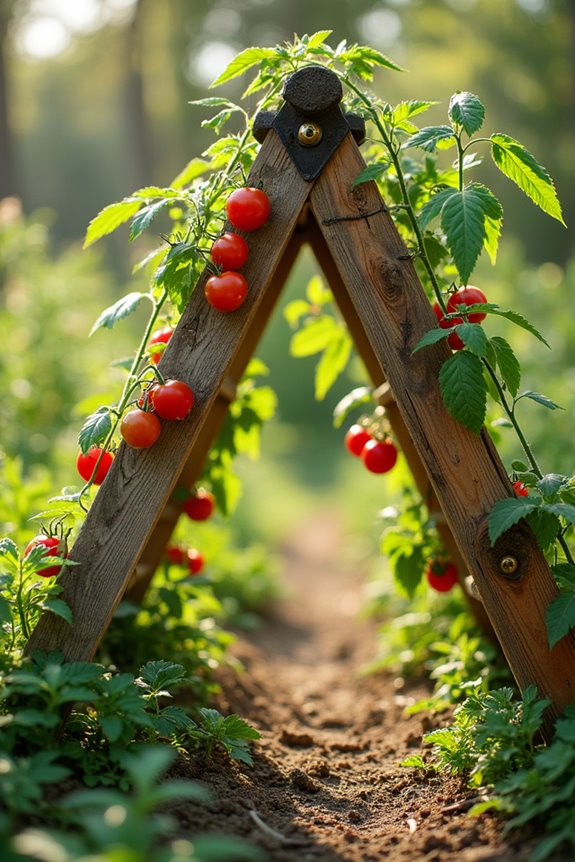 pallet a frame tomato trellis
