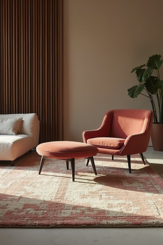 rugs define space without furniture