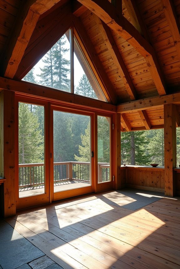 steep roofs open porches flow