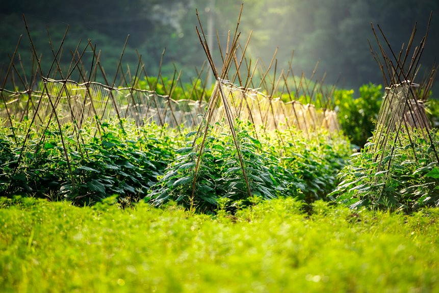 top a frame tomato trellises
