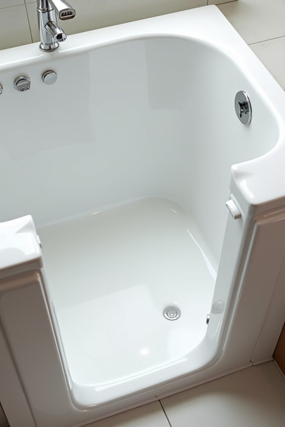 ultra low threshold walk in tubs