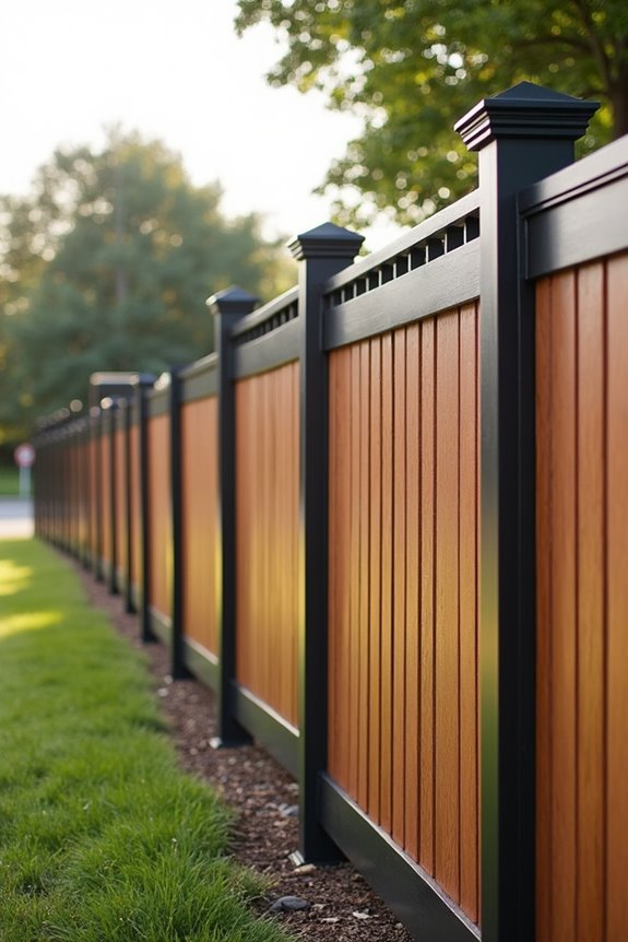 woodgrain fencing premium pricing